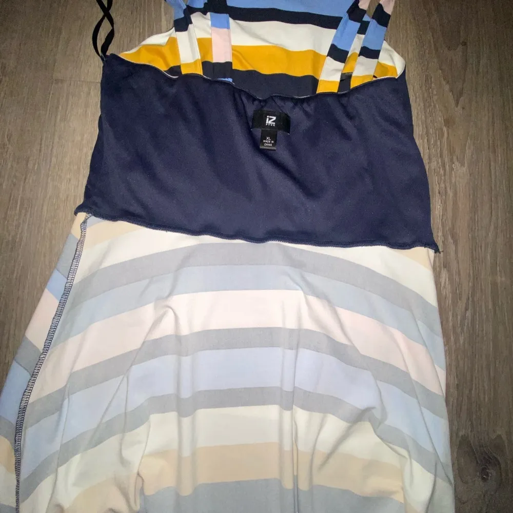 IZ Byer Halter Above The Knee Striped dress size XL (junior) - Image 9