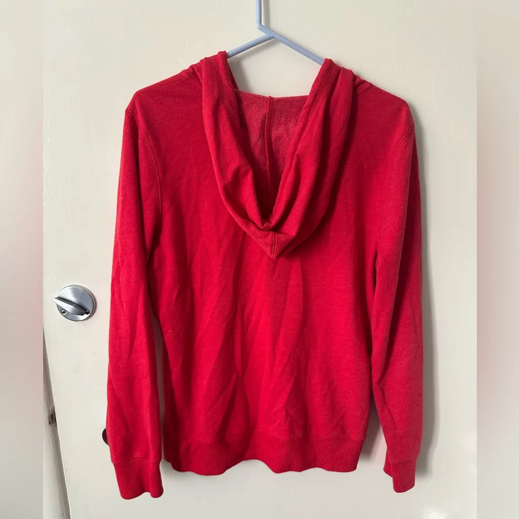 Old Navy Vibrant Red Zip-Up size M - Image 3