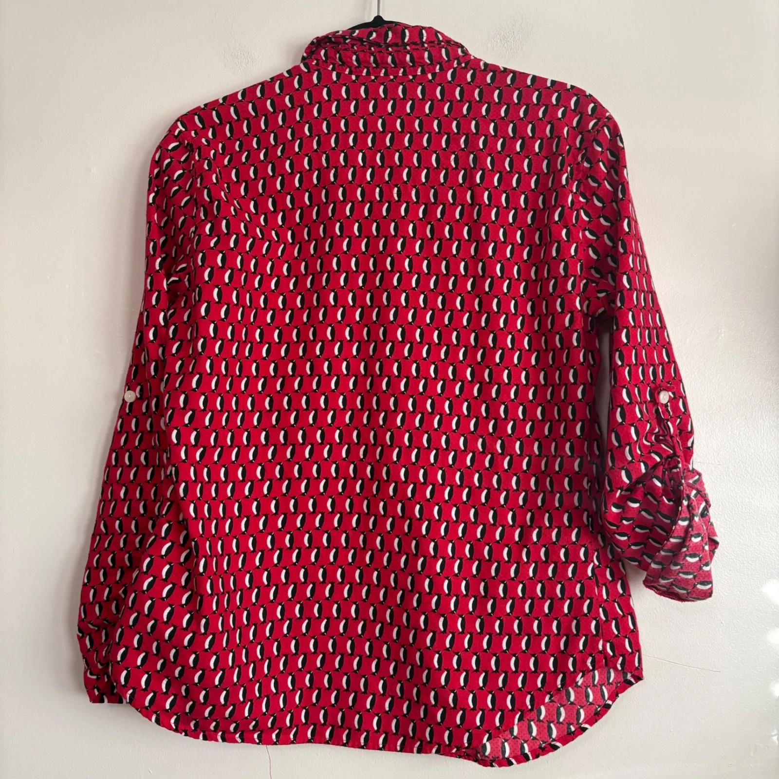 Victoria's Secret Penguin Pajama Set Top Pants Women's S/P Red - Image 9