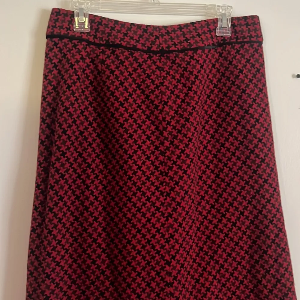 Woven Houndstooth skirt Red Size undefined - Image 5