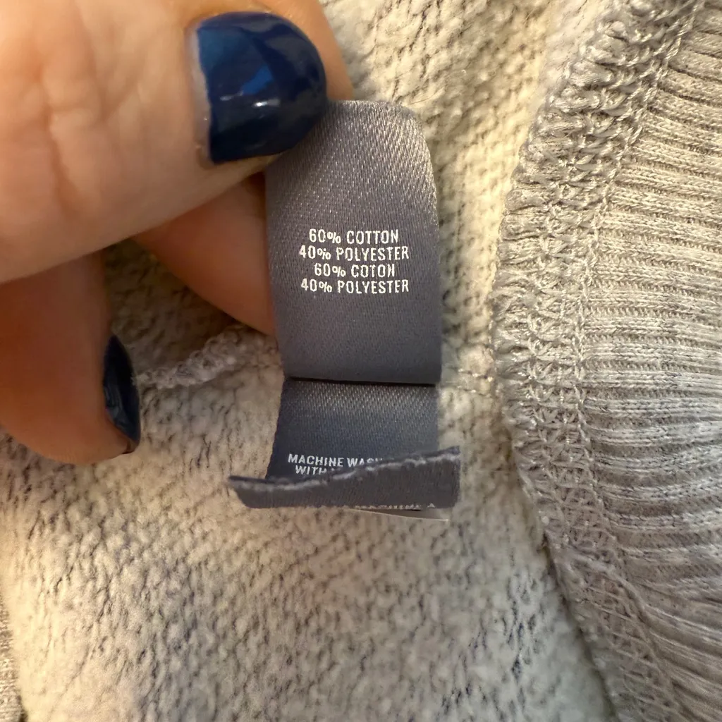 Aerie Woman's Green Grey Camo Oversized Crewneck Sweatshirt Small - Image 7