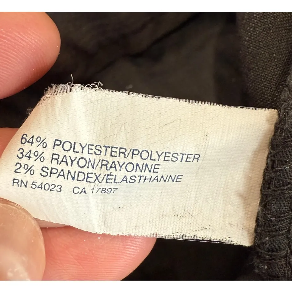 GAP Stretch Curvy Fit Flared Leg Gray Brown Stripe Trouser Pants Women 18 - Image 7