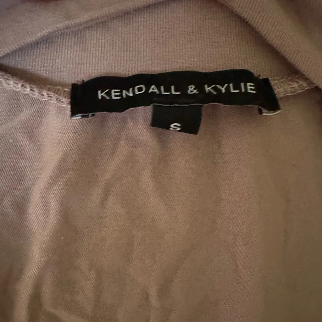 Kendall & Kylie Brown/Taupe Long Sleeve Body Suit - Image 4