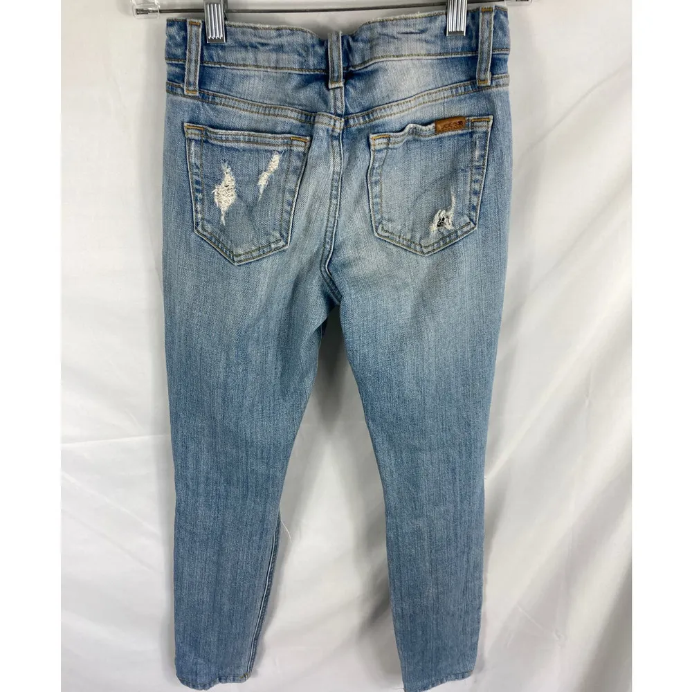Joes Jeans Skinny Ankle Light Wash Distressed Jeans Size 24 - Image 6