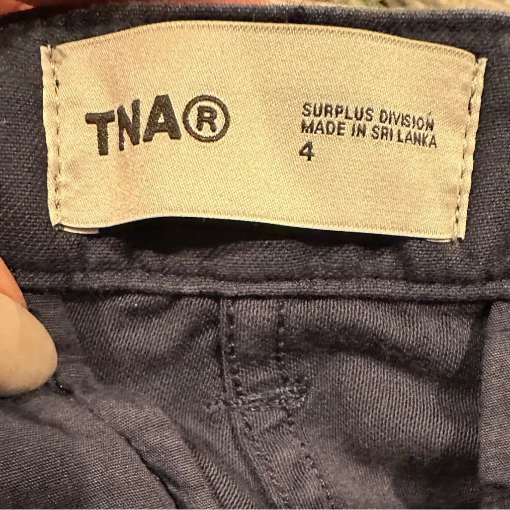 TNA aritiza navy barrel cargo jogger high rise pants 4 Blue - Image 7