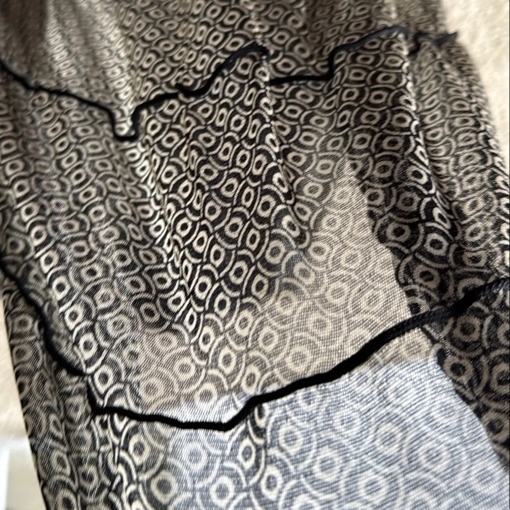 Max studio Tiered A-Line Skirt pull‎ on stretchy cottagecore Whimsigoth small - Image 8