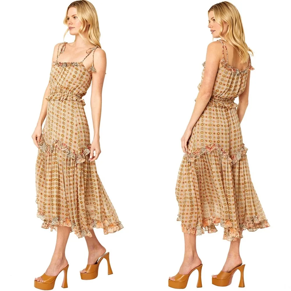 NWT MISA Nita Dress in Flora Tile Mix - Image 2