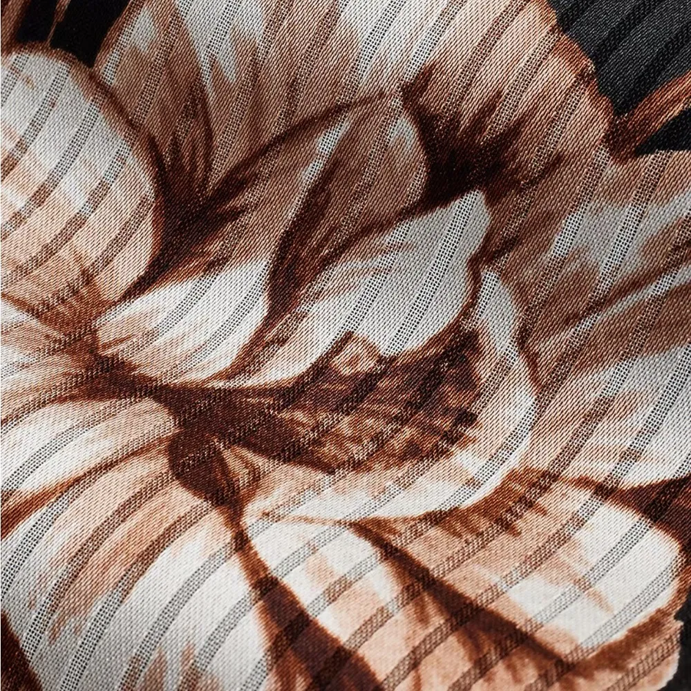 NWT Express Floral Surplice Ruffle Hi-Lo Maxi Dress - Image 6