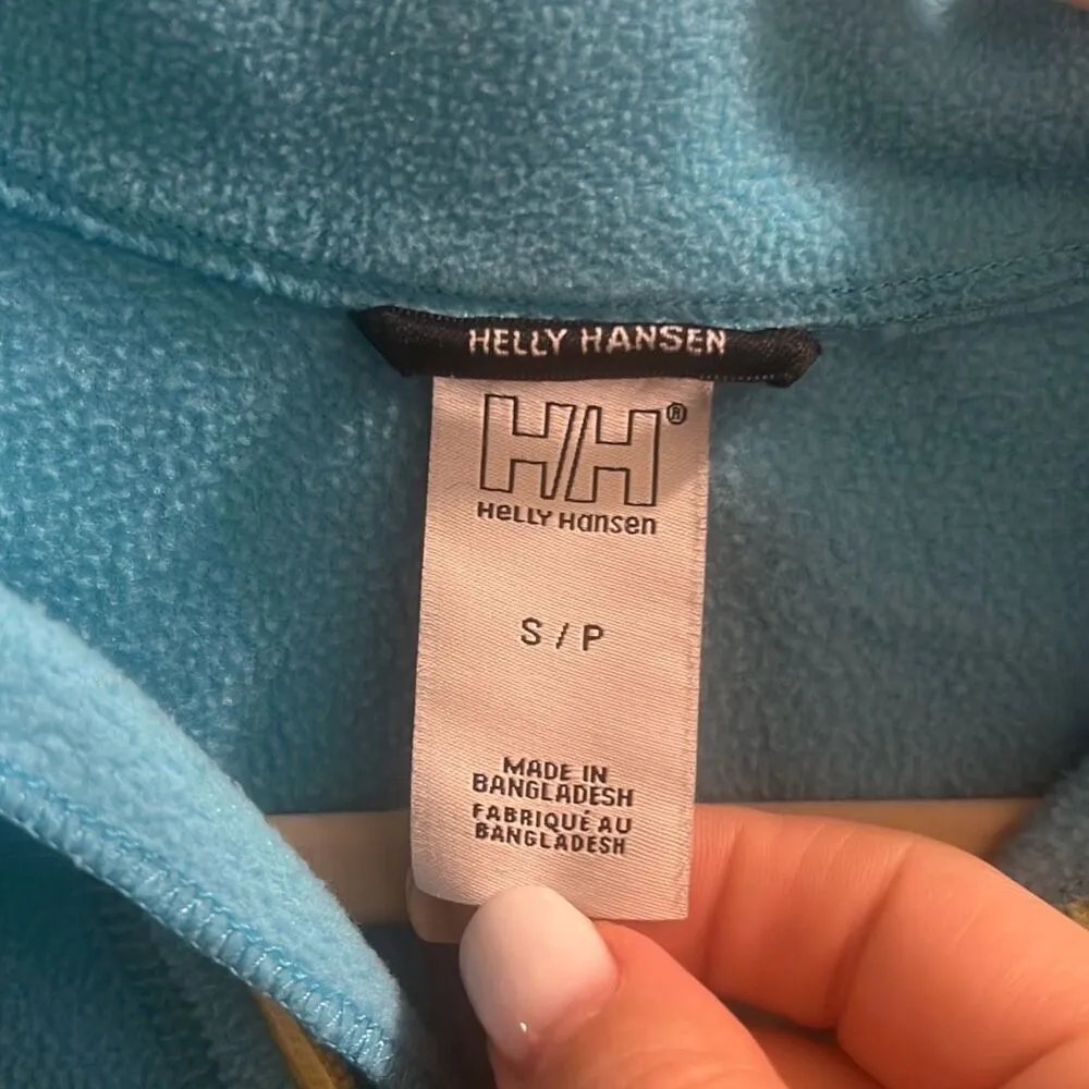 ✨Helly Hansen Women's W Daybreaker 1/2 Zip Sz Small Blue & Yellow Fleece✨ - Image 8