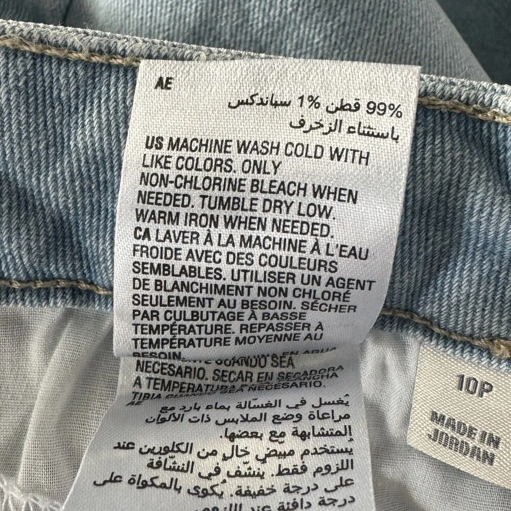 Style & Co Petite SZ 10P Straight Crop Jeans High-Rise Stretch Light Wash Blue - Image 10