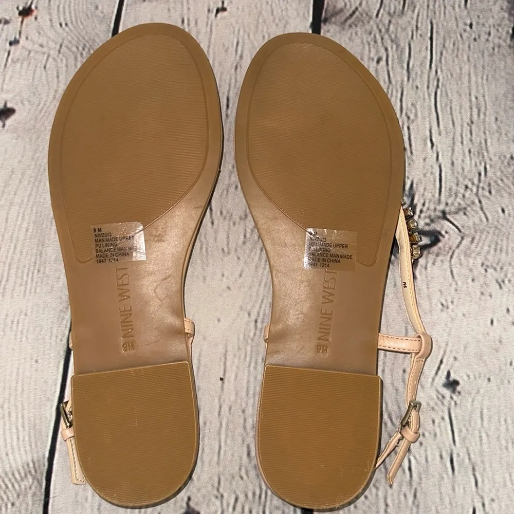 Chunky Rhinstone Sandals size 9 - Image 9