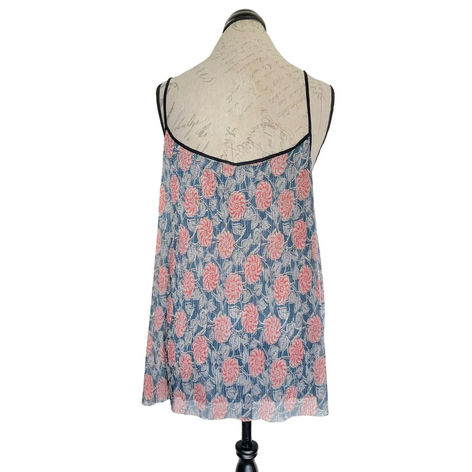 Maeve Anthropologie Womens Blouse Sz Large  Bohemian Boho Sleeveless Floral - Image 3