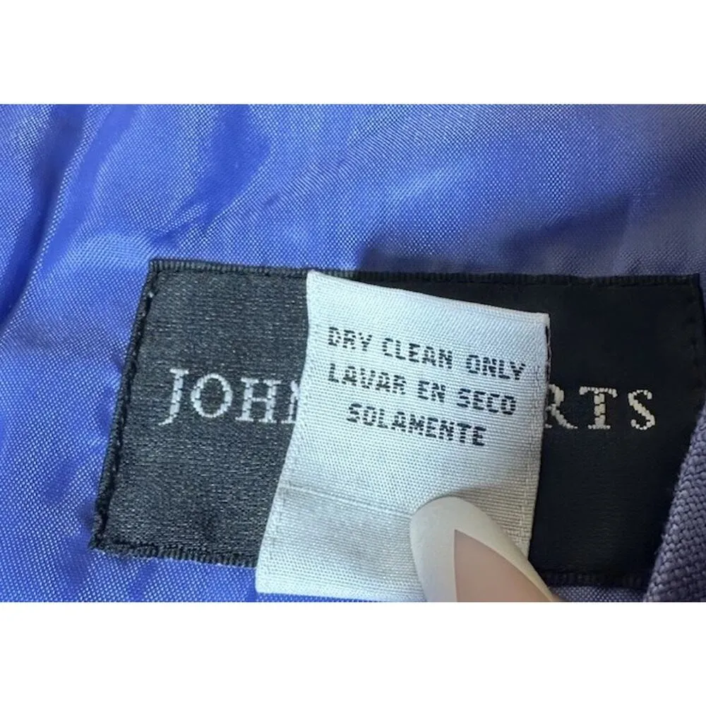 Vtg John Roberts 100% Linen Sheath Dress Multicolor Sleeveless Colorblock Sz 12 - Image 11