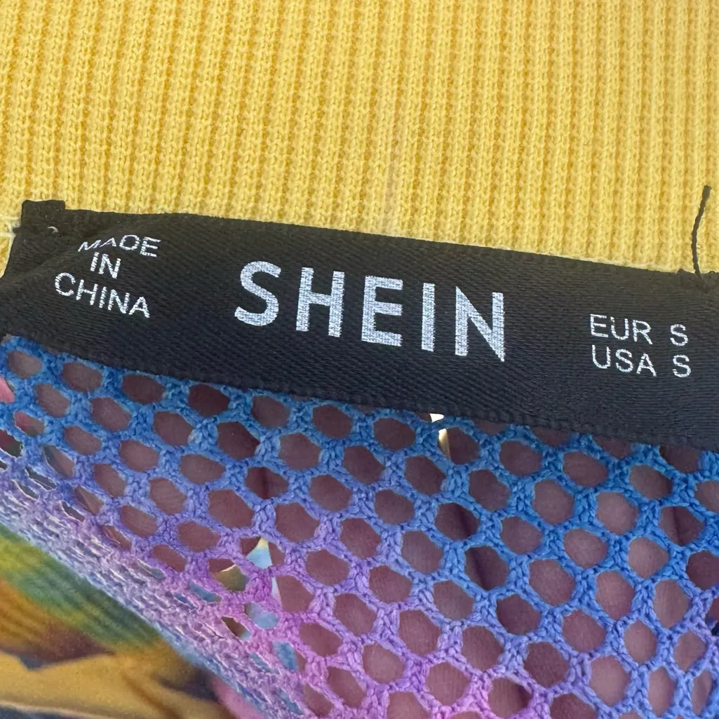 SHEIN watercolor tie dye mesh long shirt / fits S-M / Excellent condition - Image 9