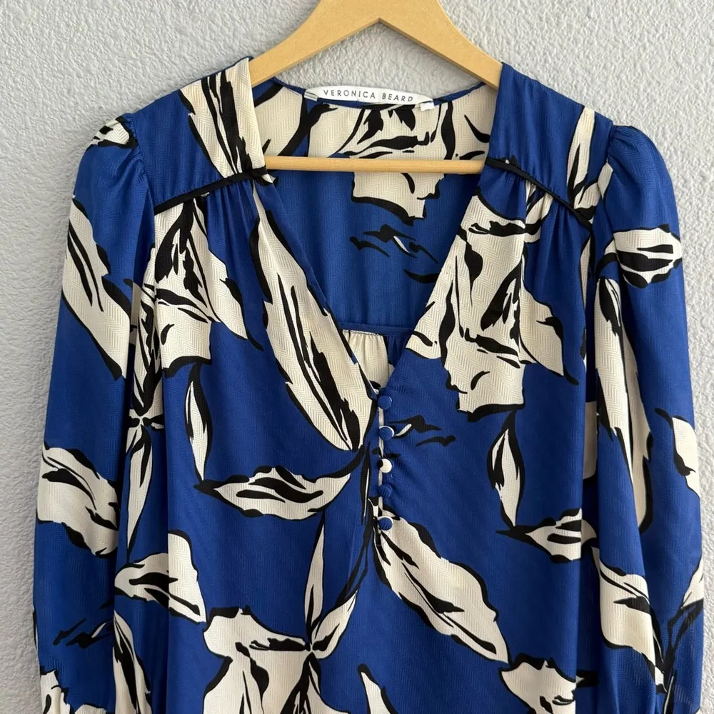 Veronica Beard Silk Blend Milan Top Size 6‎ EUC - Image 5