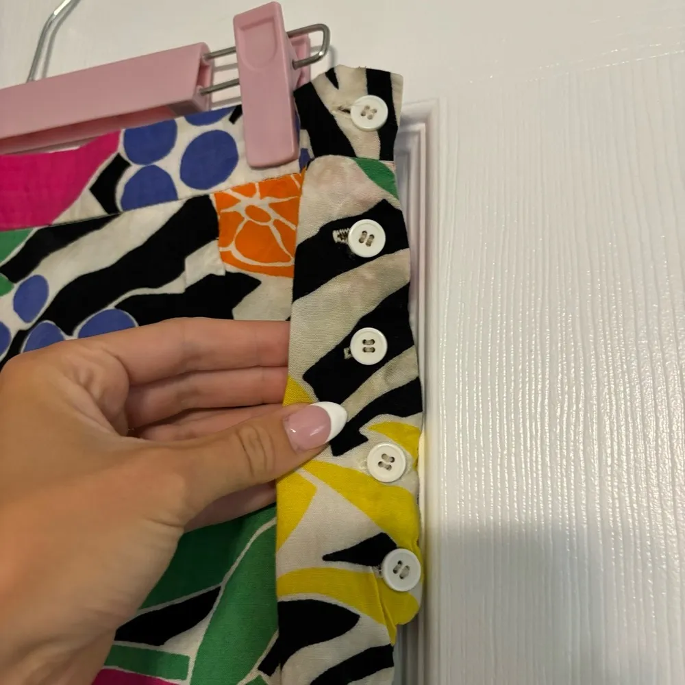 Vintage Fruit Pattern Skirt White Size XS - Image 6