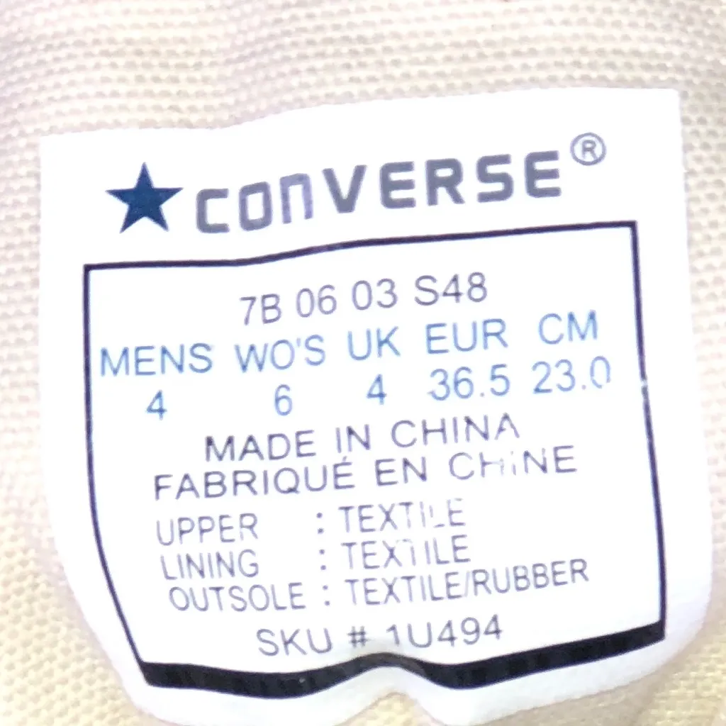 Women’s converse all star embroidered flowers - Image 6