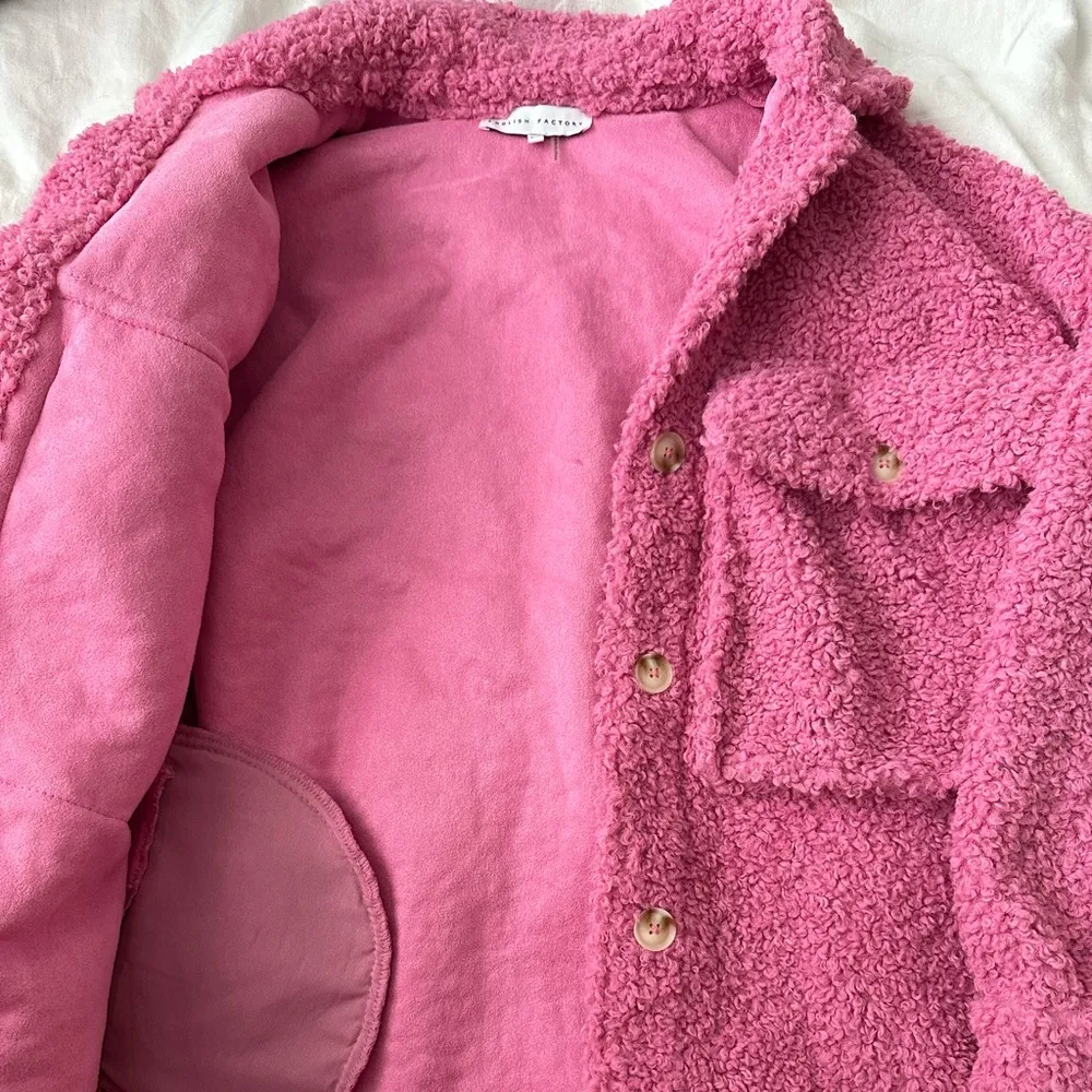 NEW Vici Pink Oversized Shacket - Image 5