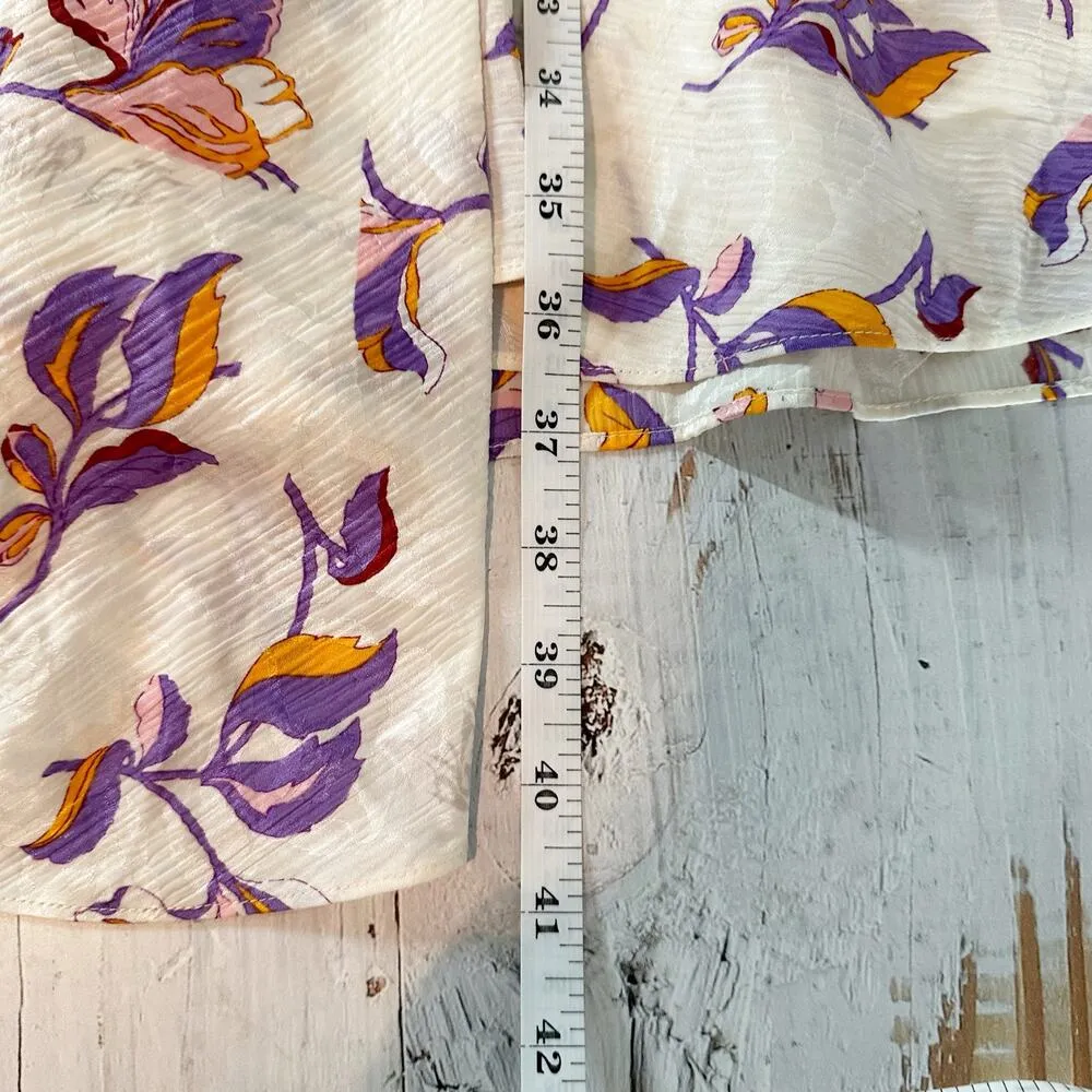 Zadig & Voltaire Rivage Jac Cut Flowers Silk-Blend Dress Size XS - Image 11