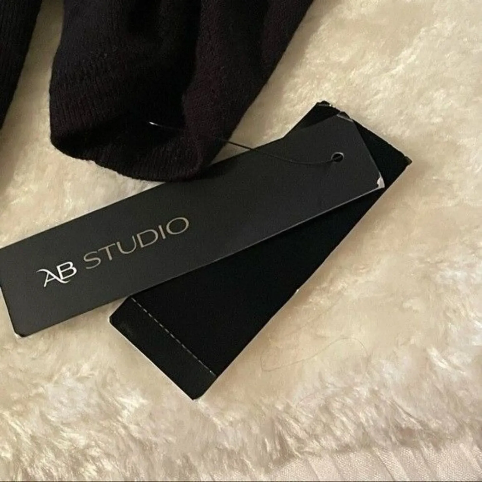 AB Studio New Sweater with Matching Multi-Color Scarf Size Large - Image 12