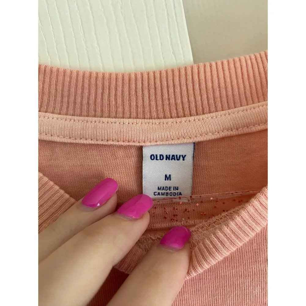 NWT Old Navy medium light pink tshirt dress casual comfy - Image 4