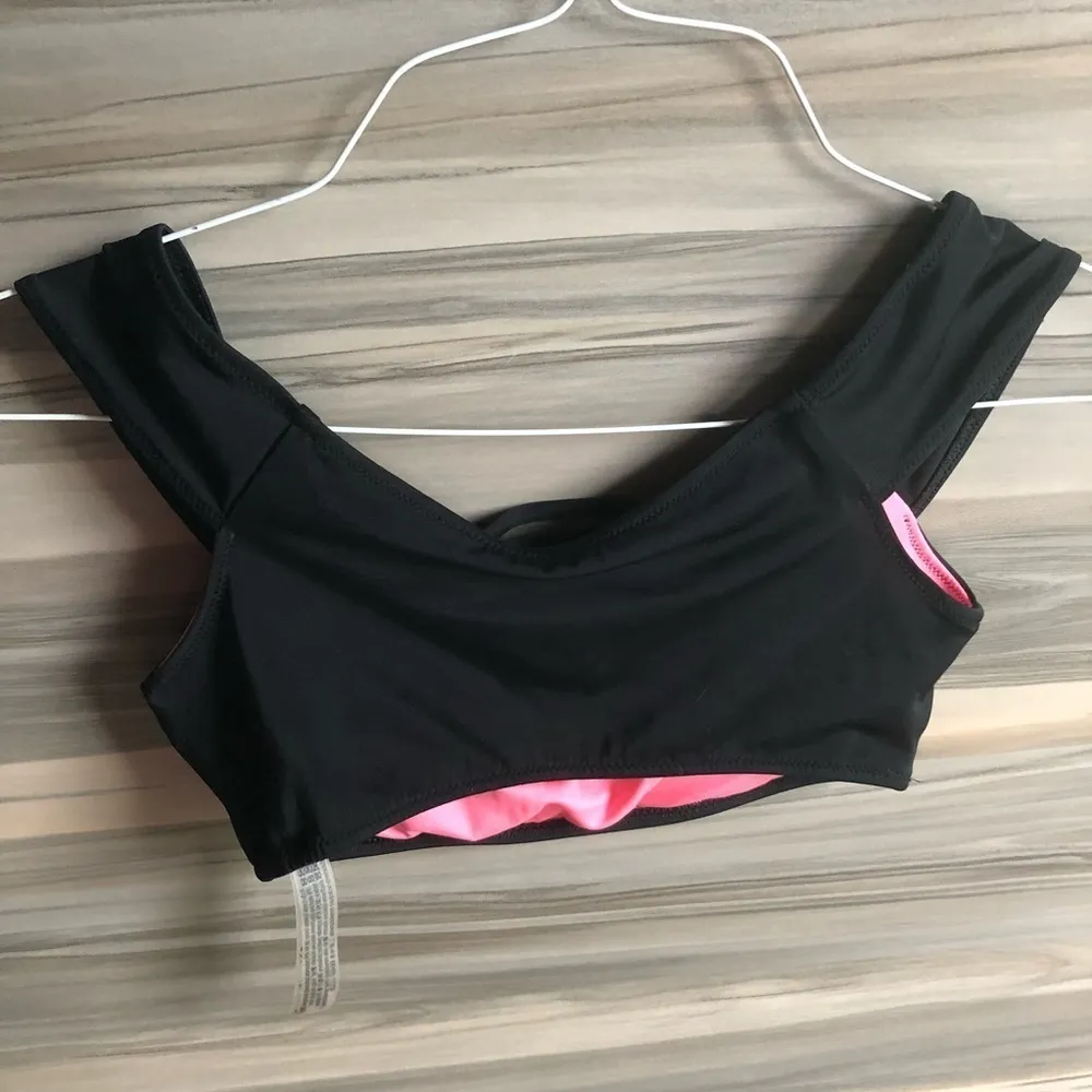 Pink Victoria’s Secret bikini top XS​ off the shoulder bikini top swim suit​​ - Image 6
