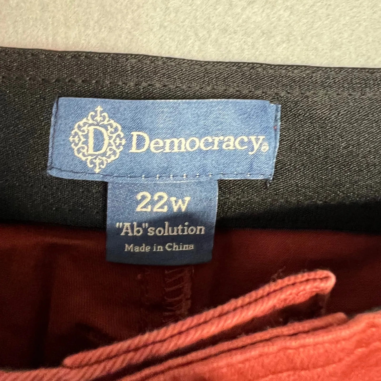 Democracy Relaxed Straight Leg Utility Pant Plus Size 22W Cargo Ancient Clay NEW - Image 2