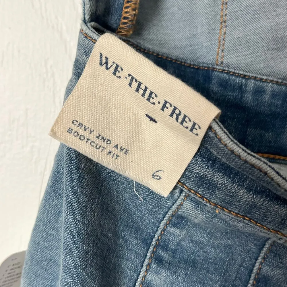 Free People  We the Free Curvy 2nd Ave Bootcut Jumpsuit - Size 6 - NWT - Image 9