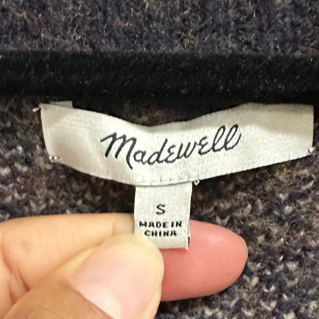 Madewell Black and Tan Plaid Cardigan - Image 5