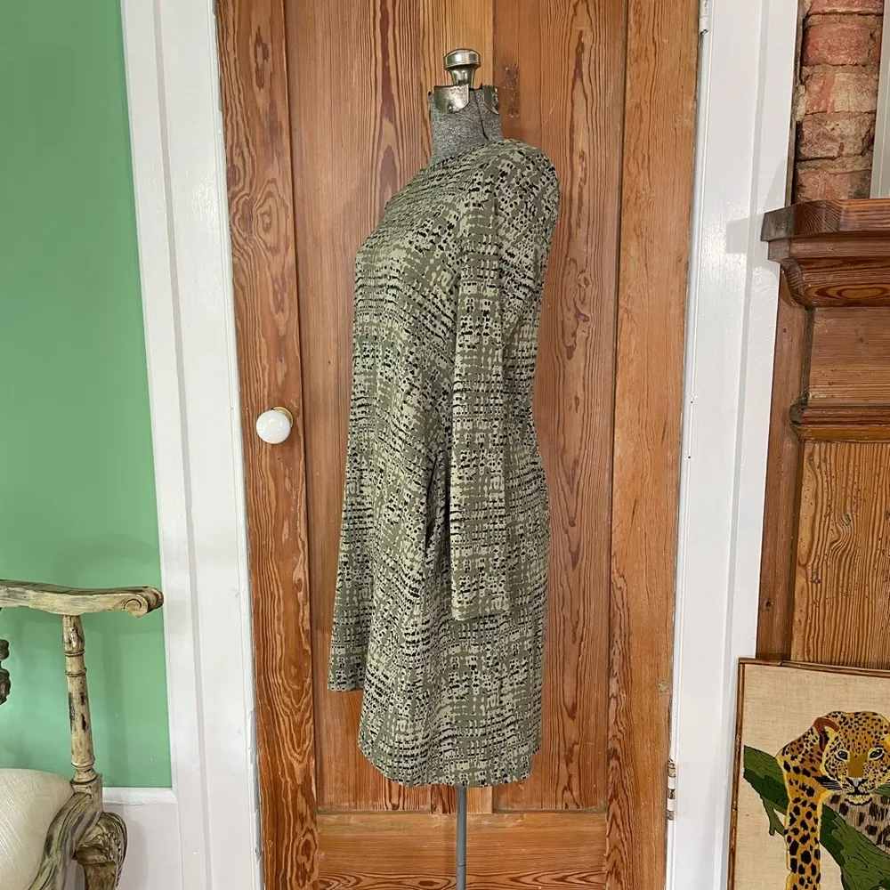 Pact Revival Organic Cotton Long Sleeve Sustainable Swing Dress - Image 9