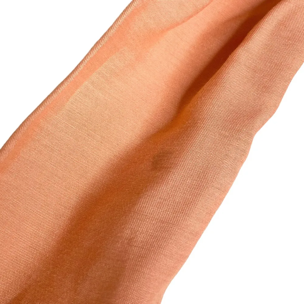 See by Chloe ༻ Pussy Bow Silk Crepe Crepon Sleeveless Top ༻Coral Pink Orange ༻ 6 - Image 12