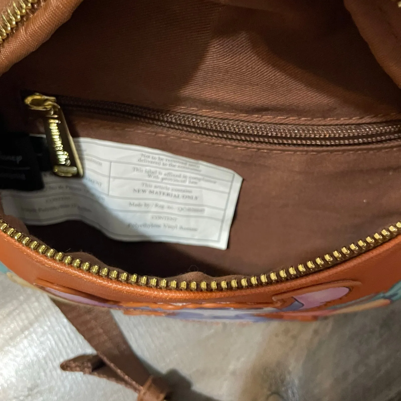 Loungefly Disney Lilo Stitch Fanny Pack Belt Bag BoxLunch Exclusive Brown Multi - Image 13