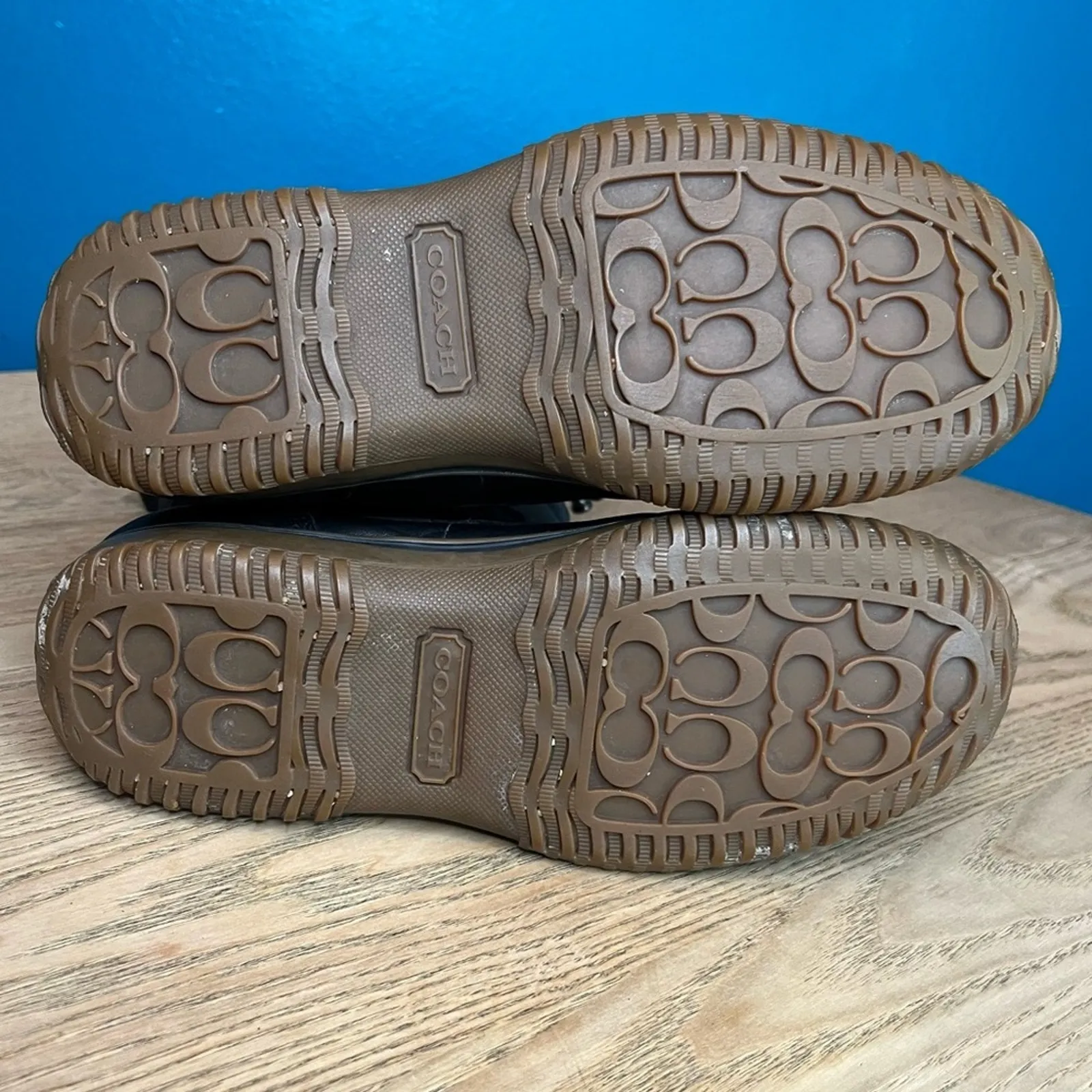 Coach Samara Black Quilted Midi Snow Boots Nylon Leather Women’s Size 6 - Image 10