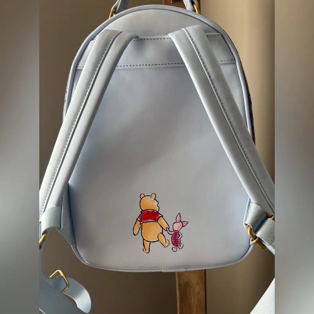 Loungefly Disney Parks Winnie the Pooh & Friends Denim Mini Backpack - Image 5