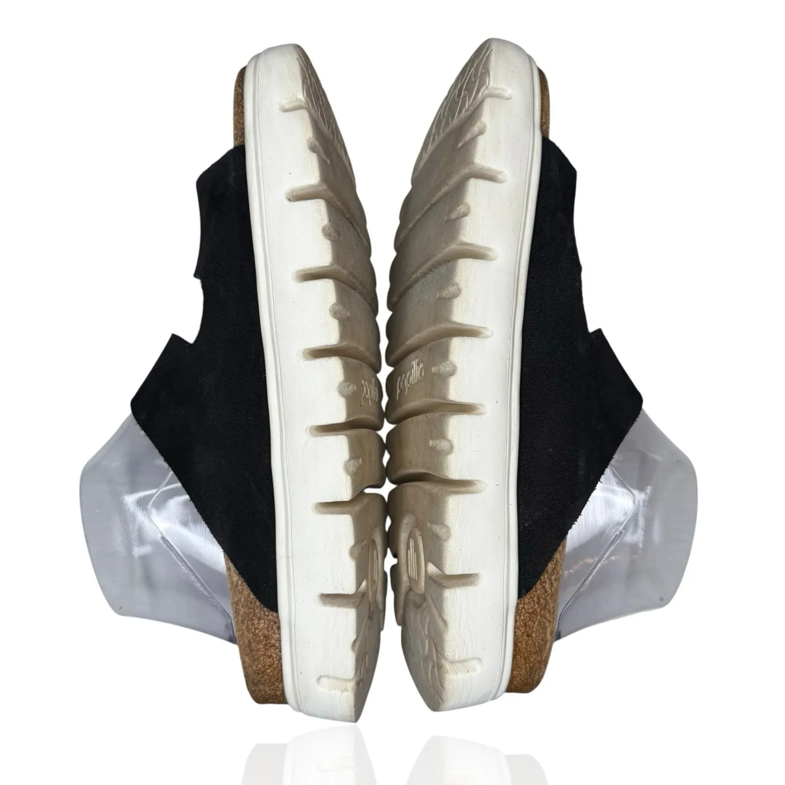 Papillio Birkenstock Arizona Platform Chunky Slide‎ Black Suede Women's EU 40 - Image 5