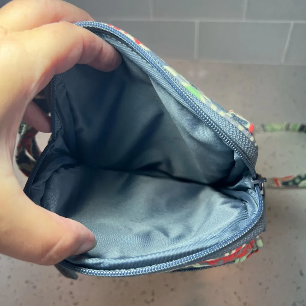 Vera Bradley Mini Hipster Crossbody Bag Nomadic Floral Gray Green Coral Bag  EUC - Image 8