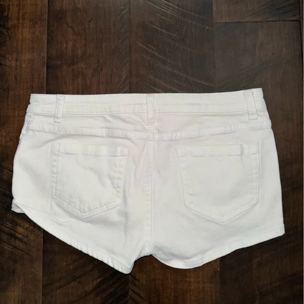 LASCANA White Denim Mini Shorts - Image 6