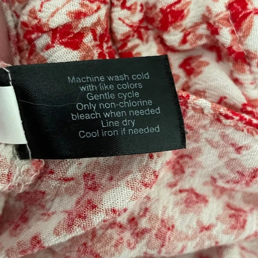 Lane Bryant Women Top 22 Coral Ditsy Floral‎ Babydoll Cottagecore Boho Fairy - Image 10