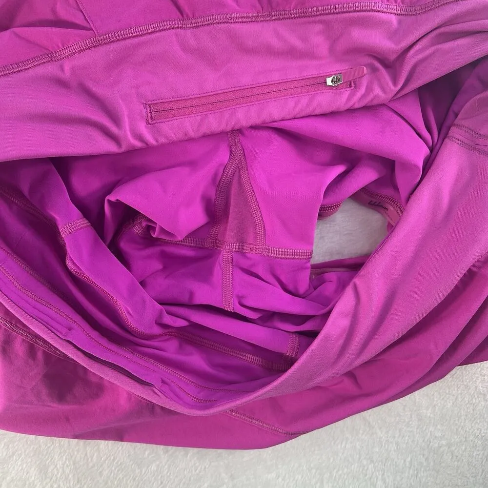 Lululemon 14 Tall Pace Rival Skirt 4-way Stretch 15" Dark Prism Bright Hot Pink - Image 12