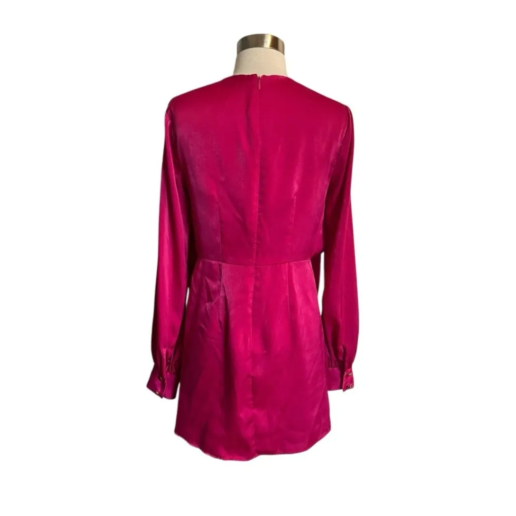 NWT House of Harlow 1960 X Revolve Lotta Dress XS Pink Red Colorblock - Image 12