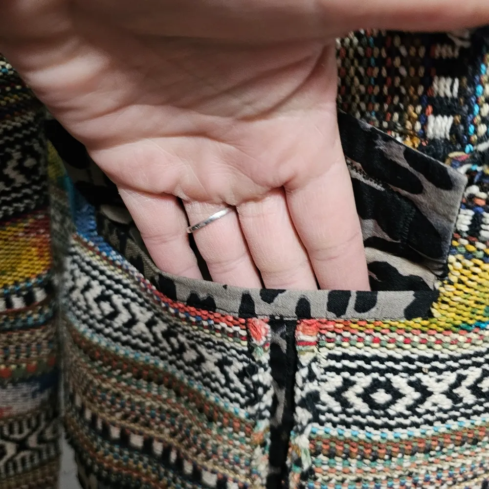 Berek Multicolpred Southwestern Jacquard Tapestry Blazer Size Medium - Image 2