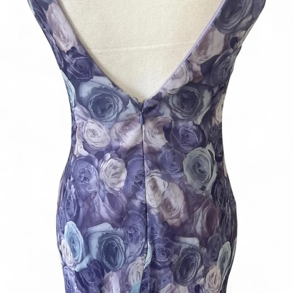 Vintage Pastel Rose Prom Dress Purple Size undefined - Image 8