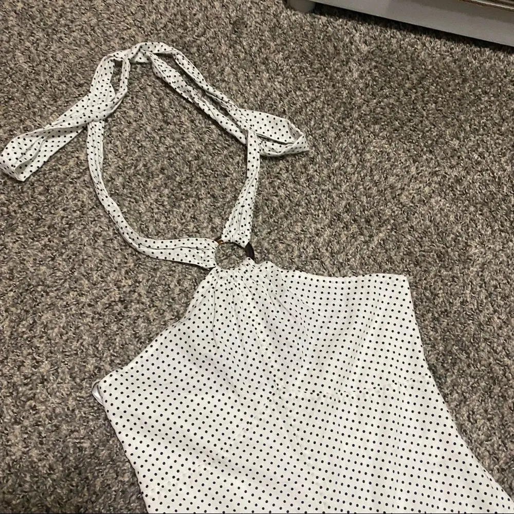 Aubrielle Jumpsuit in Ivory & Black Dot - Image 4