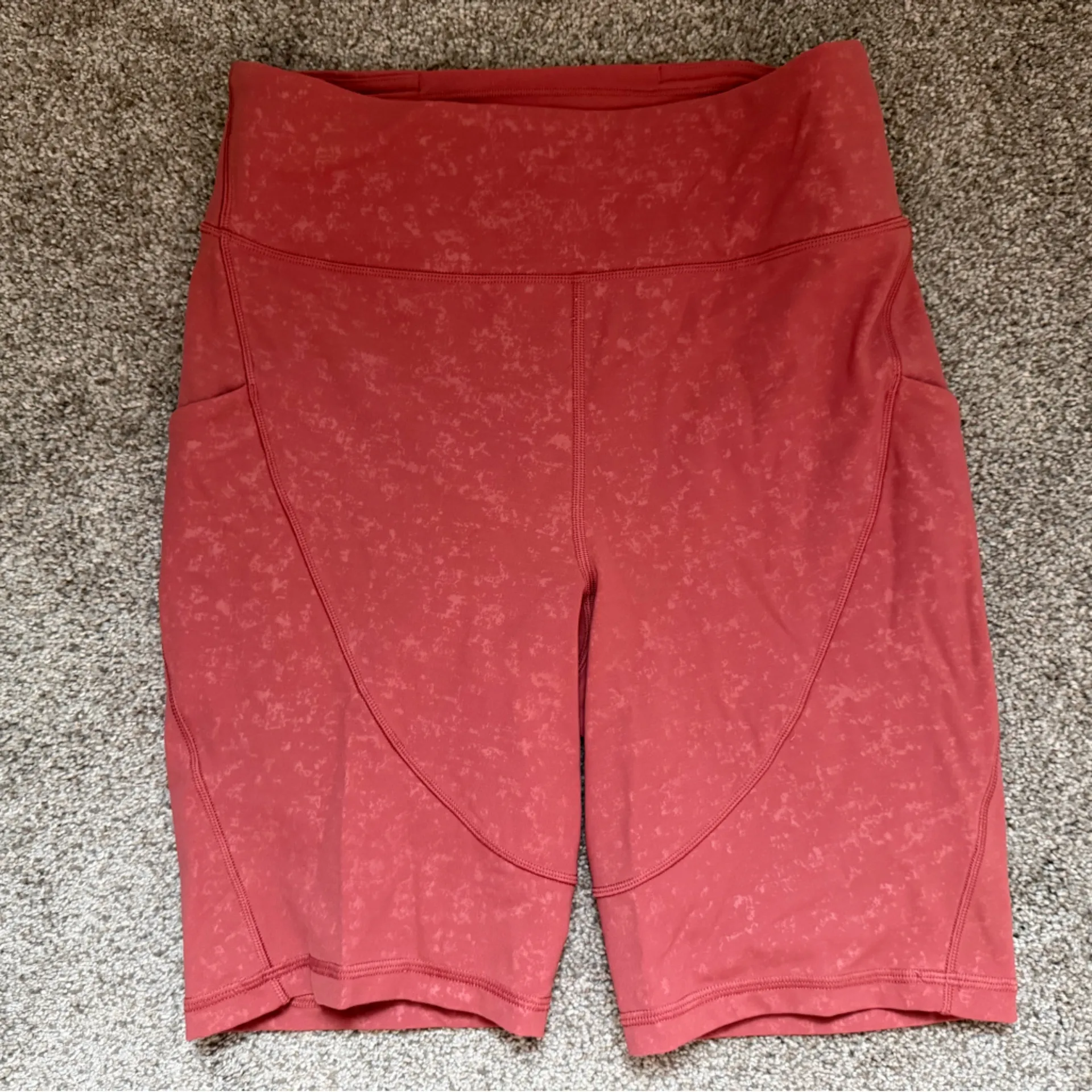 Lululemon Track and Train Short 8" *Embossed in Speckle Emboss Soft Cranberry 6 - Image 4