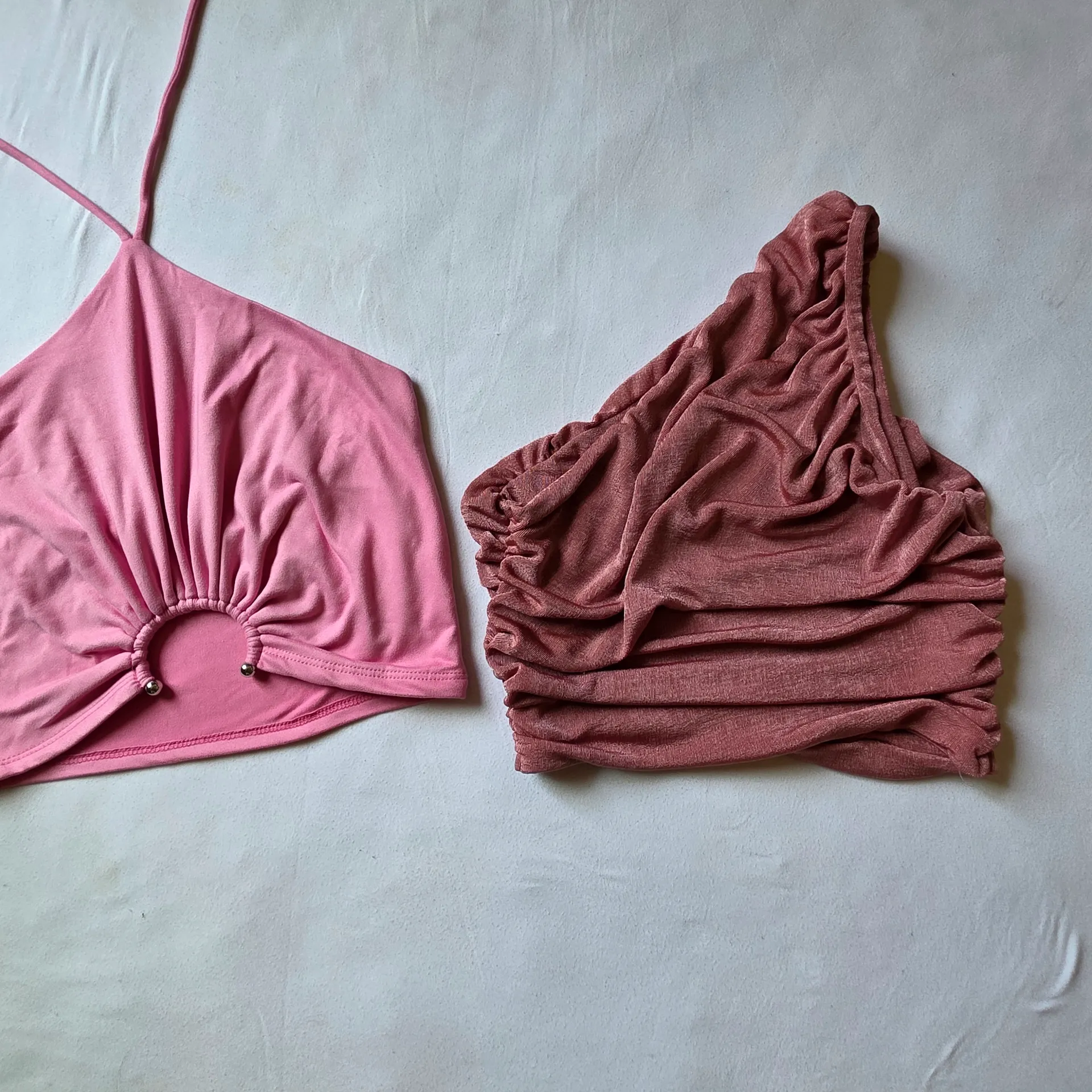 Source Unknown Women's Pink and Mauve Tank Tops - Image 2