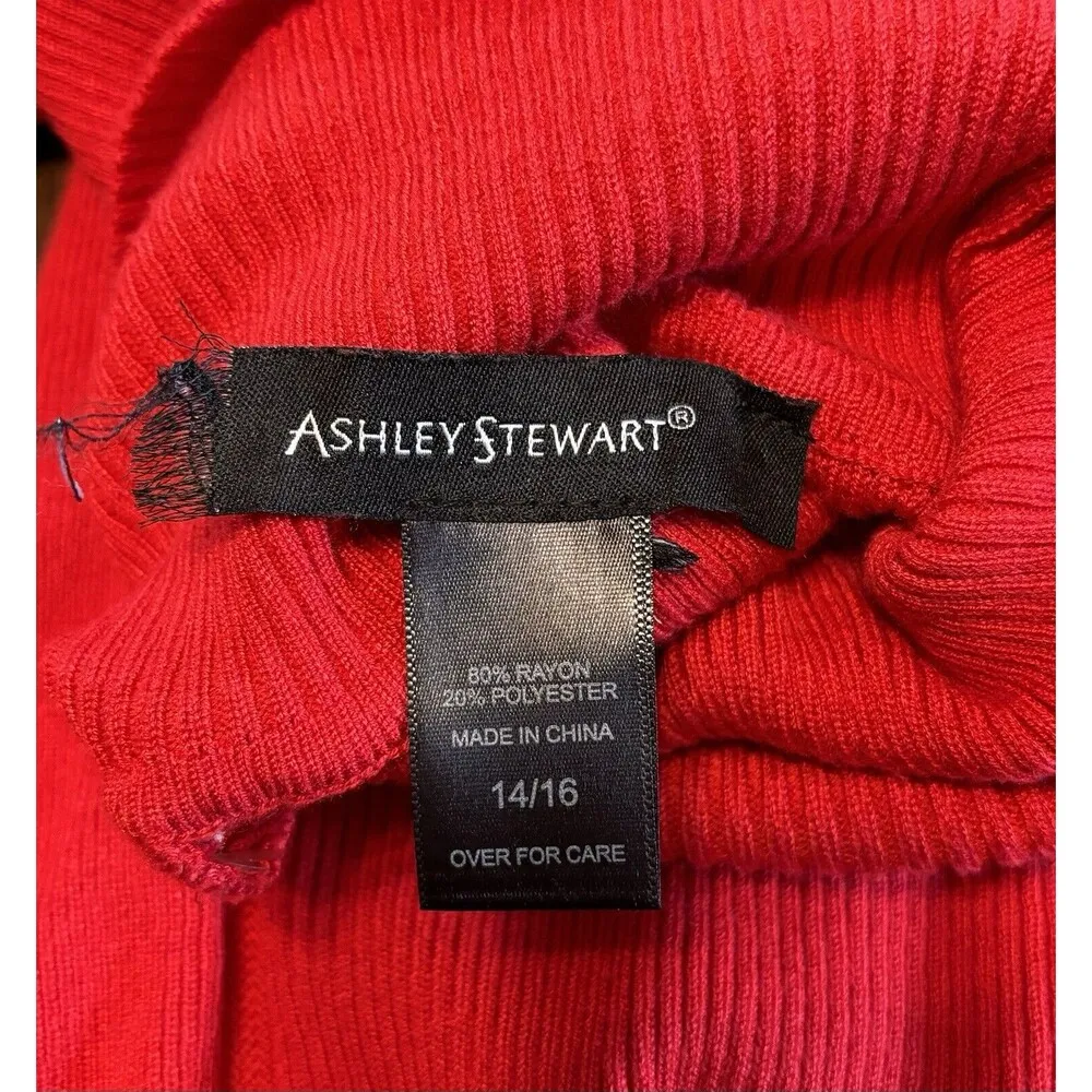 Ashley Stewart Women's Ribbed Turtleneck Sweater 14/16 - Image 4