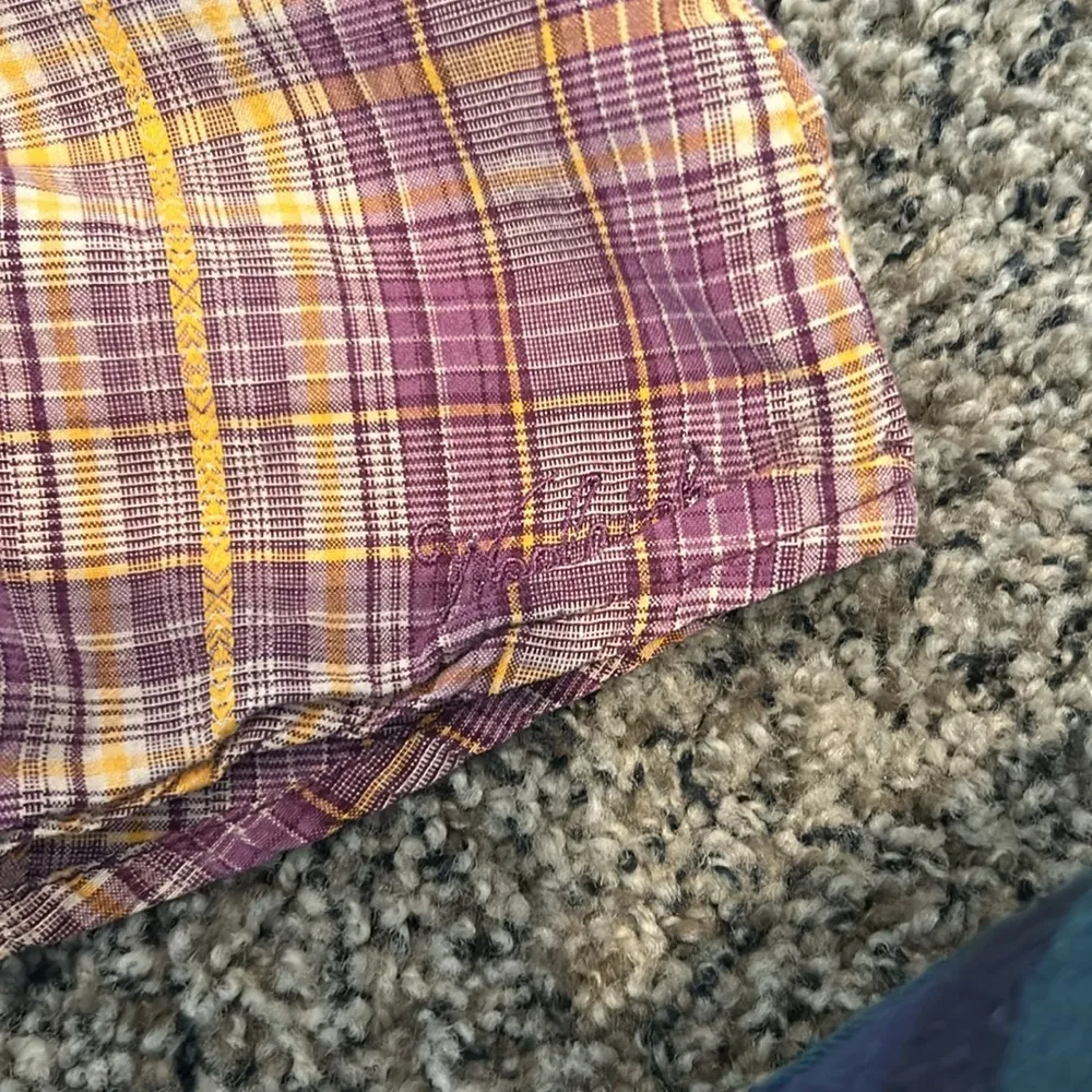 Woolrich Pearl Snap Western Long Sleeve Shirt Great Summer Beach Concert Season - Image 9