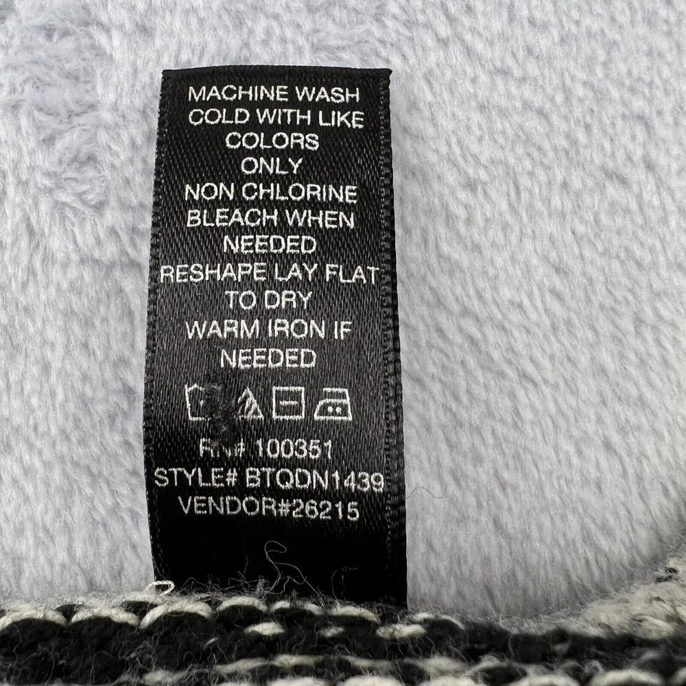 Bke Boutique Black/Gold Womens Small Sweater  3/4 Sleeve Fisherman Knit Pullover - Image 8