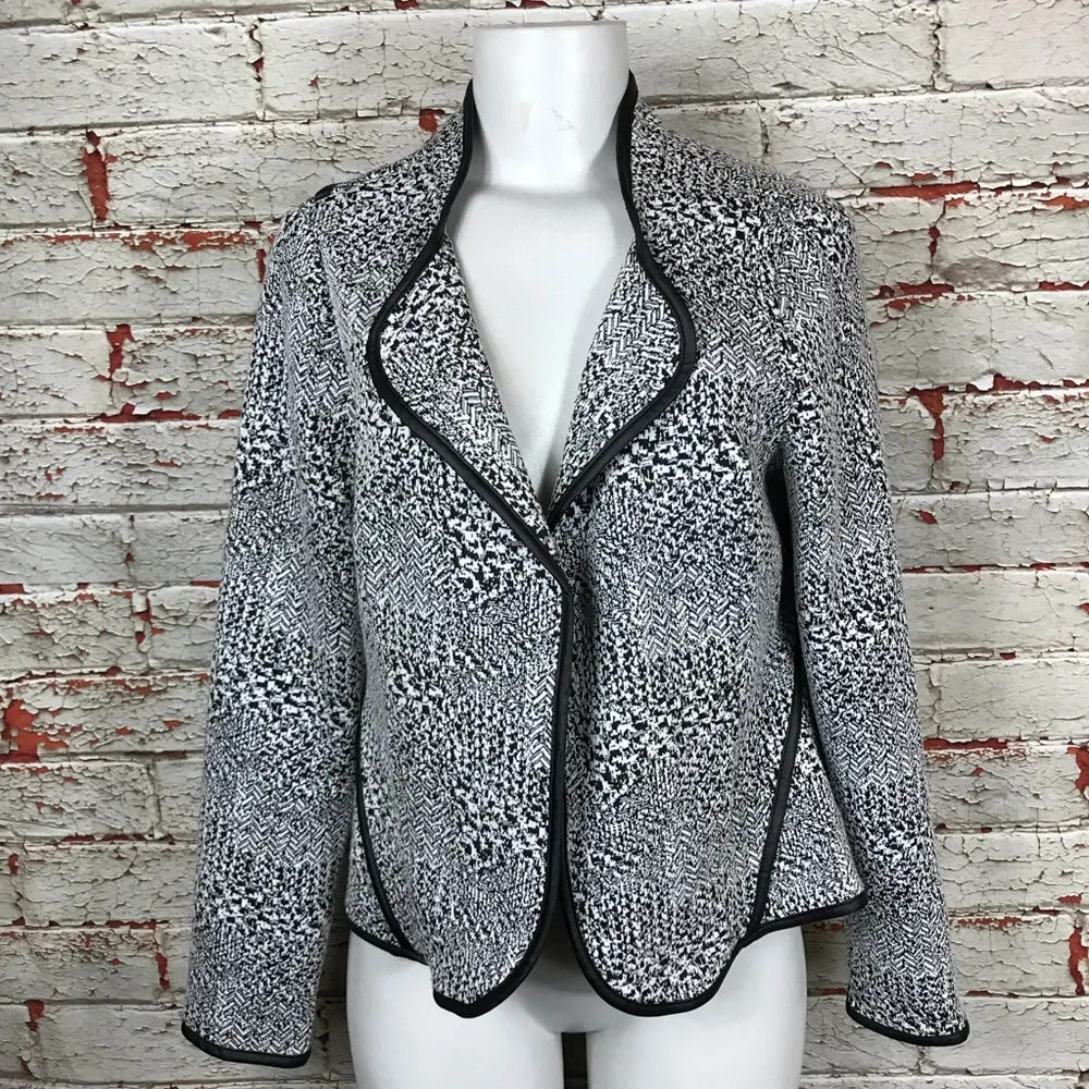 Joseph Ribkoff Jacket Blazer Size 8 Coat Fully Lined Open Front Career Cozy - Image 5