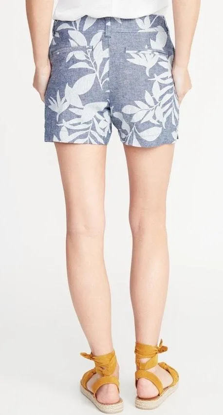 NWT  Printed Linen Everyday Shorts - Image 3